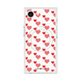 プレミアムスクエアケース with MagSafe［ Stripe Hearts - Red ］