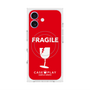 プレミアムスクエアケース with MagSafe［ FRAGILE - Red ］