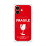 プレミアムスクエアケース with MagSafe［ FRAGILE - Red ］