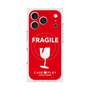 プレミアムスクエアケース with MagSafe［ FRAGILE - Red ］