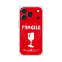 プレミアムスクエアケース with MagSafe［ FRAGILE - Red ］