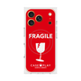 プレミアムスクエアケース with MagSafe［ FRAGILE - Red ］