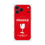 プレミアムスクエアケース with MagSafe［ FRAGILE - Red ］
