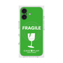 プレミアムスクエアケース with MagSafe［ FRAGILE - Green ］