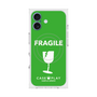 プレミアムスクエアケース with MagSafe［ FRAGILE - Green ］