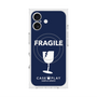 プレミアムスクエアケース with MagSafe［ FRAGILE - Navy ］
