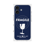 プレミアムスクエアケース with MagSafe［ FRAGILE - Navy ］