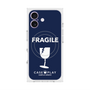 プレミアムスクエアケース with MagSafe［ FRAGILE - Navy ］
