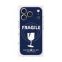 プレミアムスクエアケース with MagSafe［ FRAGILE - Navy ］