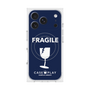プレミアムスクエアケース with MagSafe［ FRAGILE - Navy ］