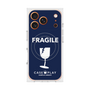 プレミアムスクエアケース with MagSafe［ FRAGILE - Navy ］