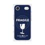 プレミアムスクエアケース with MagSafe［ FRAGILE - Navy ］