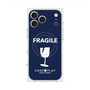 プレミアムスクエアケース with MagSafe［ FRAGILE - Navy ］