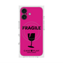 プレミアムスクエアケース with MagSafe［ FRAGILE - Pink ］