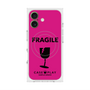 プレミアムスクエアケース with MagSafe［ FRAGILE - Pink ］