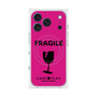 プレミアムスクエアケース with MagSafe［ FRAGILE - Pink ］