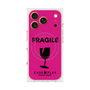 プレミアムスクエアケース with MagSafe［ FRAGILE - Pink ］
