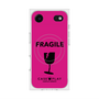プレミアムスクエアケース with MagSafe［ FRAGILE - Pink ］