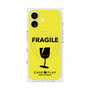 プレミアムスクエアケース with MagSafe［ FRAGILE - Yellow ］