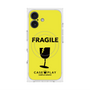 プレミアムスクエアケース with MagSafe［ FRAGILE - Yellow ］