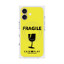 プレミアムスクエアケース with MagSafe［ FRAGILE - Yellow ］