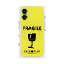 プレミアムスクエアケース with MagSafe［ FRAGILE - Yellow ］
