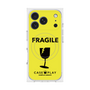 プレミアムスクエアケース with MagSafe［ FRAGILE - Yellow ］