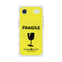 プレミアムスクエアケース with MagSafe［ FRAGILE - Yellow ］
