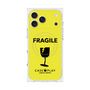 プレミアムスクエアケース with MagSafe［ FRAGILE - Yellow ］