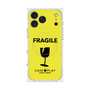 プレミアムスクエアケース with MagSafe［ FRAGILE - Yellow ］