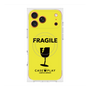 プレミアムスクエアケース with MagSafe［ FRAGILE - Yellow ］