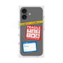 プレミアムスクエアケース with MagSafe［ FRAGILE Stickers - Gray ］