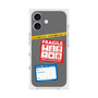 プレミアムスクエアケース with MagSafe［ FRAGILE Stickers - Gray ］