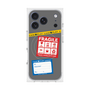 プレミアムスクエアケース with MagSafe［ FRAGILE Stickers - Gray ］