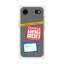 プレミアムスクエアケース with MagSafe［ FRAGILE Stickers - Gray ］