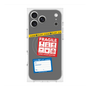 プレミアムスクエアケース with MagSafe［ FRAGILE Stickers - Gray ］