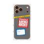 プレミアムスクエアケース with MagSafe［ FRAGILE Stickers - Gray ］