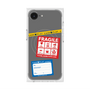 プレミアムスクエアケース with MagSafe［ FRAGILE Stickers - Gray ］