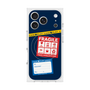 プレミアムスクエアケース with MagSafe［ FRAGILE Stickers - Navy ］