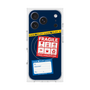 プレミアムスクエアケース with MagSafe［ FRAGILE Stickers - Navy ］