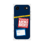 プレミアムスクエアケース with MagSafe［ FRAGILE Stickers - Navy ］