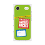 プレミアムスクエアケース with MagSafe［ FRAGILE Stickers - Green ］
