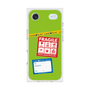 プレミアムスクエアケース with MagSafe［ FRAGILE Stickers - Green ］