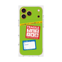 プレミアムスクエアケース with MagSafe［ FRAGILE Stickers - Green ］