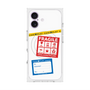 プレミアムスクエアケース with MagSafe［ FRAGILE Stickers - White ］