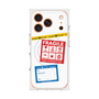 プレミアムスクエアケース with MagSafe［ FRAGILE Stickers - White ］