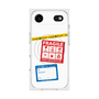 プレミアムスクエアケース with MagSafe［ FRAGILE Stickers - White ］