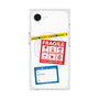 プレミアムスクエアケース with MagSafe［ FRAGILE Stickers - White ］