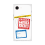 プレミアムスクエアケース with MagSafe［ FRAGILE Stickers - White ］