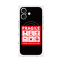 プレミアムスクエアケース with MagSafe［ FRAGILE Sticker - Black ］